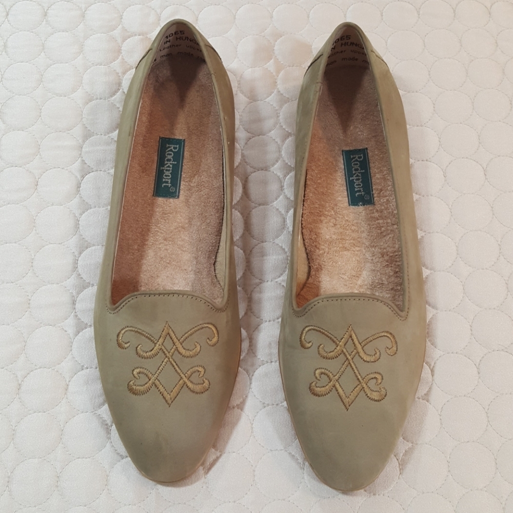 🌱Vintage Embroidered Suede Leather Loafer